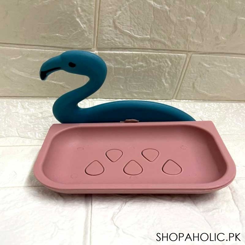 Wall-Mounted Flamingo Soap Holder