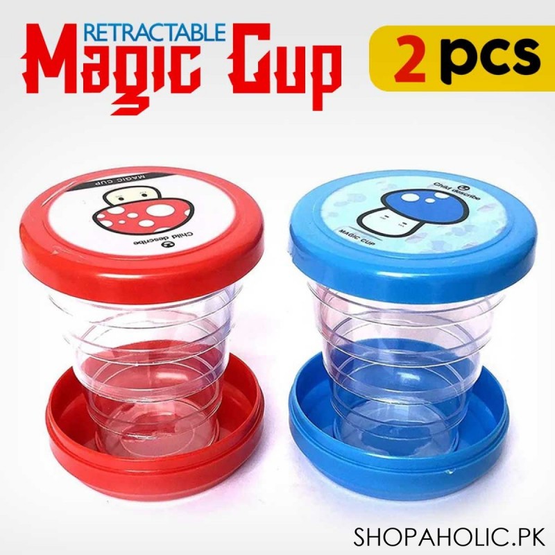 (Pack of 2) Portable Retractable Magic Cup for Traveling
