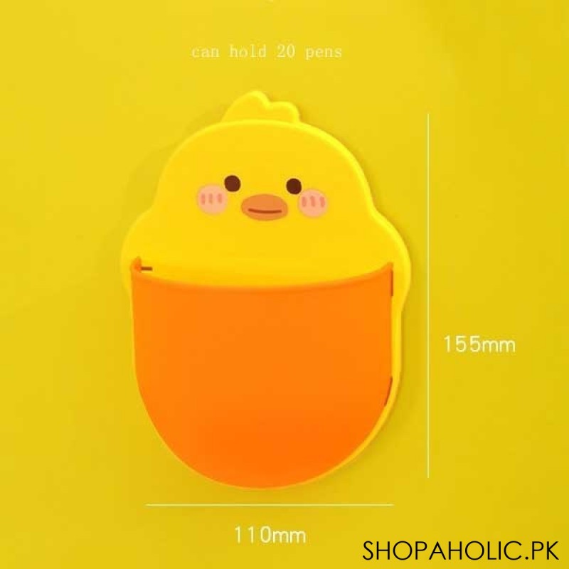 Little Duck Wall Storage Box for Mobile Phone Plug, Toothpaste and Toothbrush Holder
