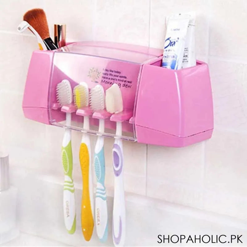 Buy Wall Mounted Multifunctional Toothbrush Holder in Pakistan