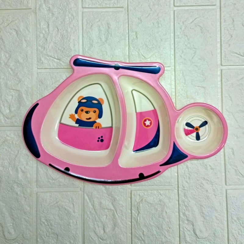 Imperial High Quality Baby Feeding  Helicopter 3 Partition Dish for Kids