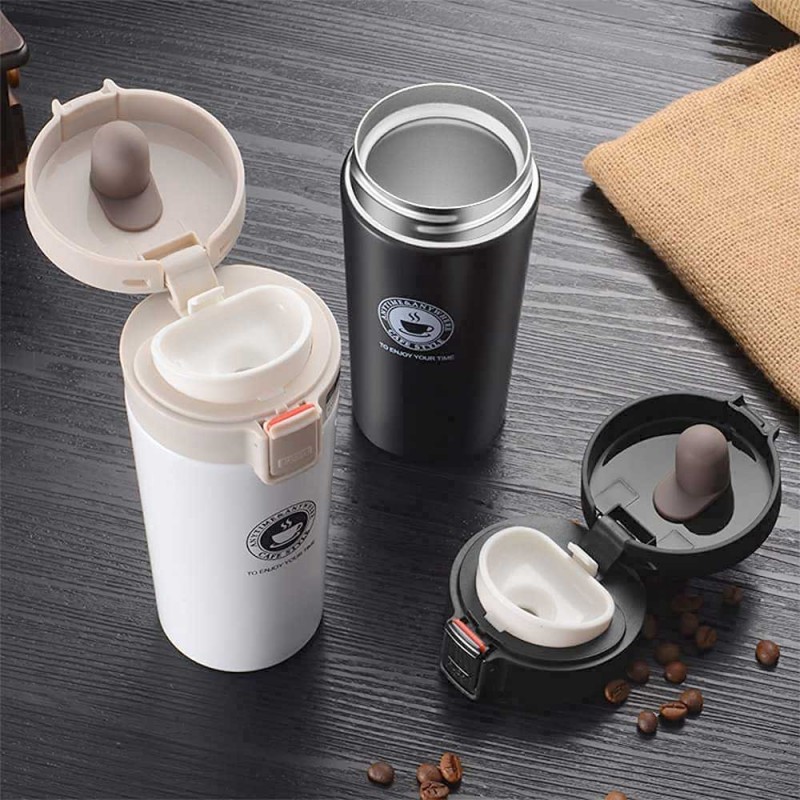 Tomotree Cafe Style Stainless Steel 304 Vacuum Flask - 300ml