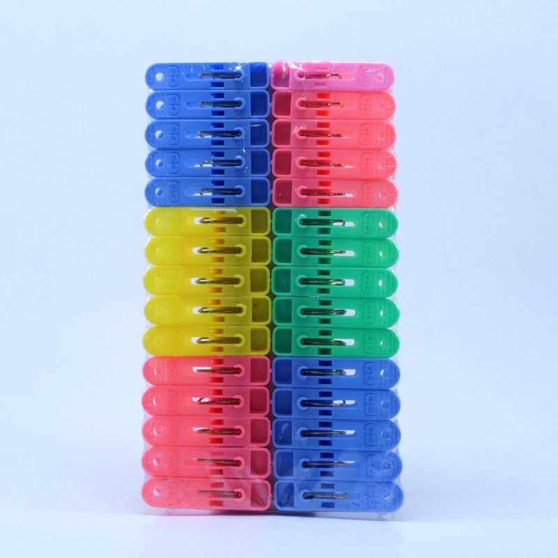 30 Pegs Plastic Cloth Hanging Clips