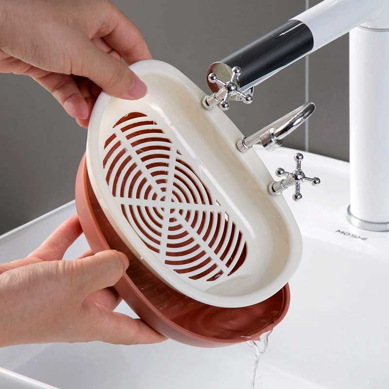 Wall Mounted Vanity Sink Shape Soap Holder