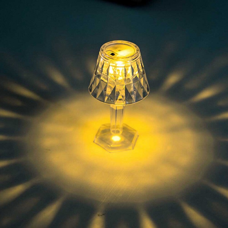 LED Diamond Crystal Mini Table Top Lamp - Small