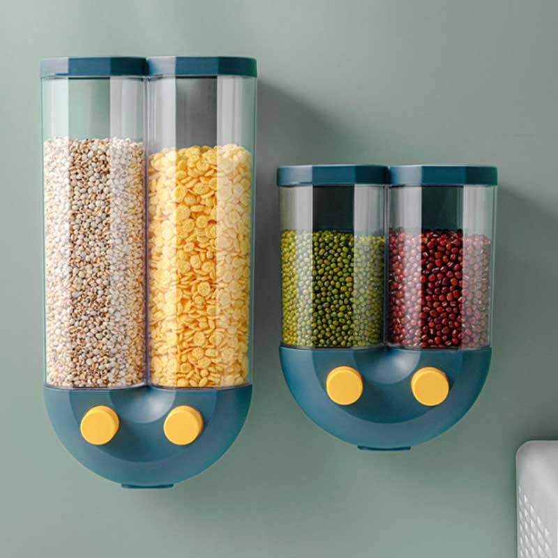 Wall-Mounted Double Sided U-Shape Cereal and Pulses Dispenser