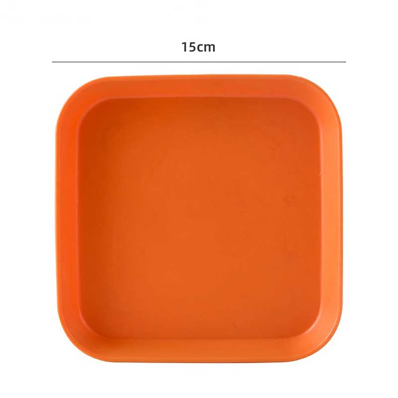 (Set of 10) Plastic Spit Bone Dish Plates with Stand