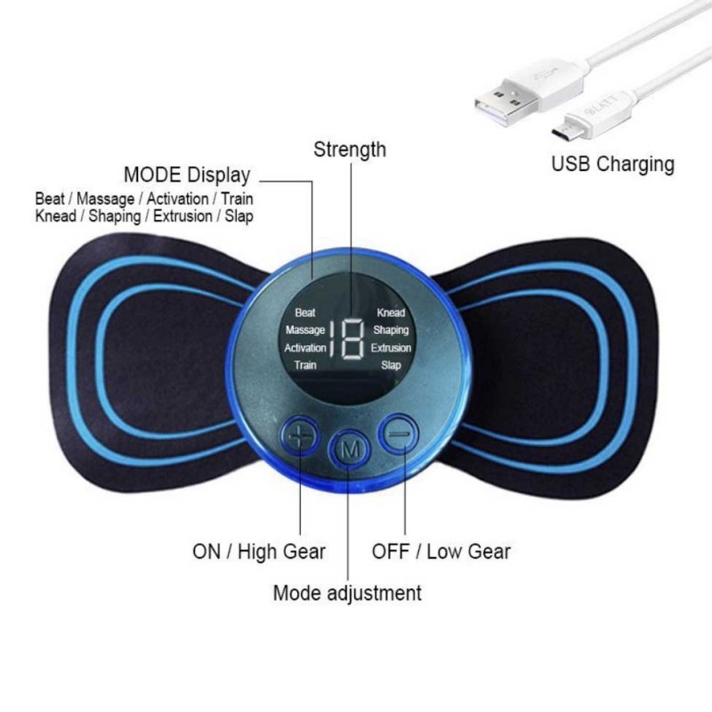 Rechargeable Portable Electric Butterfly Massager