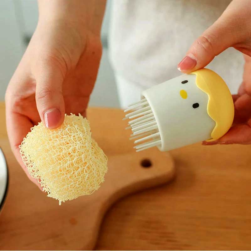 Cute Eggshell Kitchen Cleaning Brush