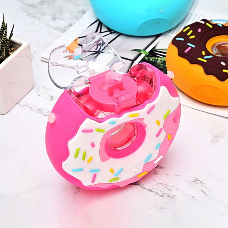 Cute Donut Shape Water Bottle For Kids - 350ml