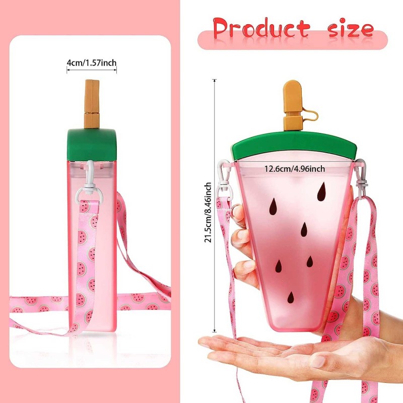 Cute Creative Watermelon Shape Water Bottle For Kids - 320ml