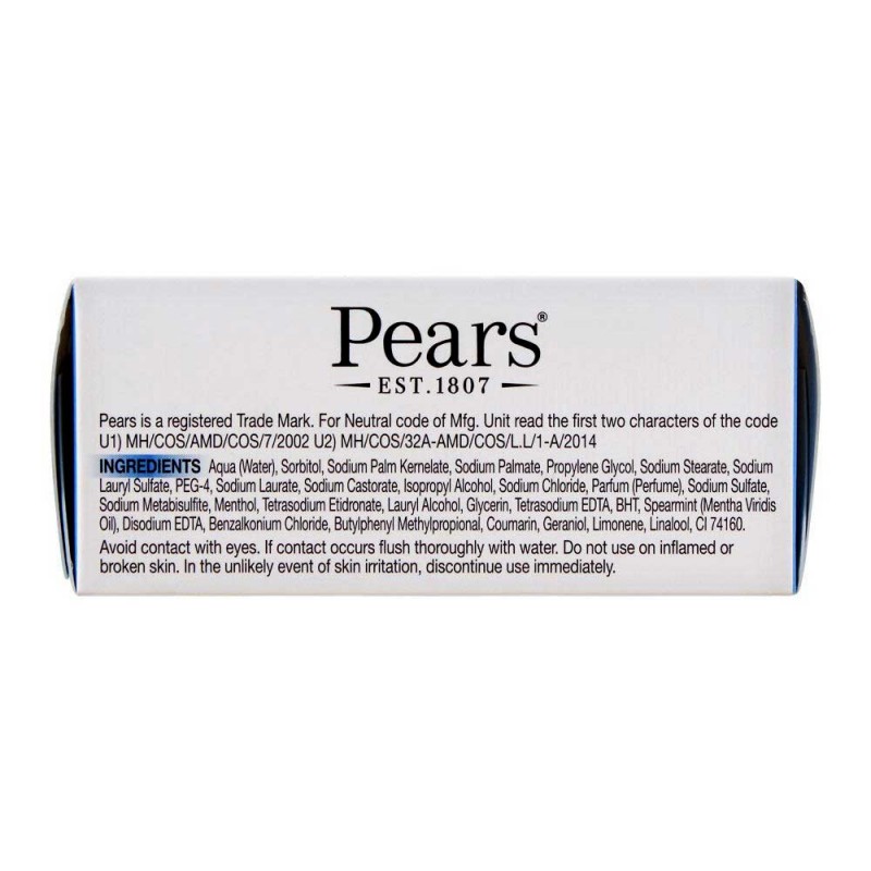 Pears Transparent Soap with Mint Extracts (125g)