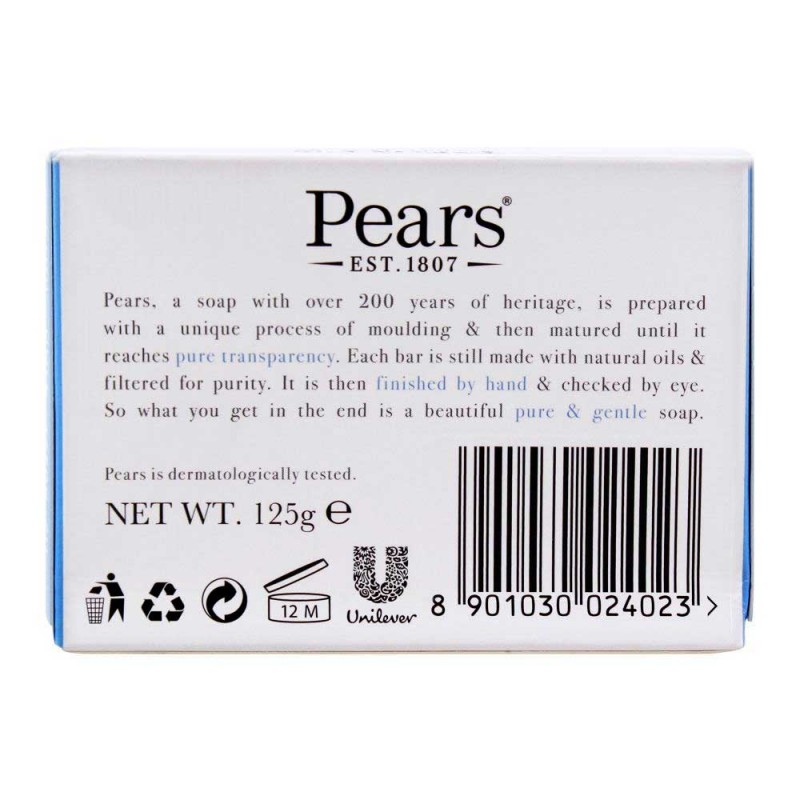 Pears Transparent Soap with Mint Extracts (125g)