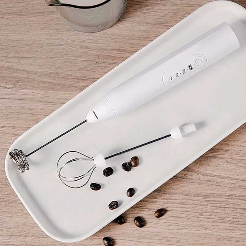 2 in 1 Rechargeable Handheld High Speed Coffee & Egg Beater