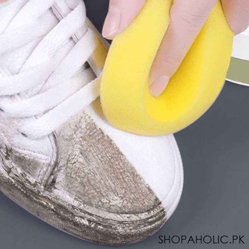 White Shoe Cleaner and Polish with Sponge