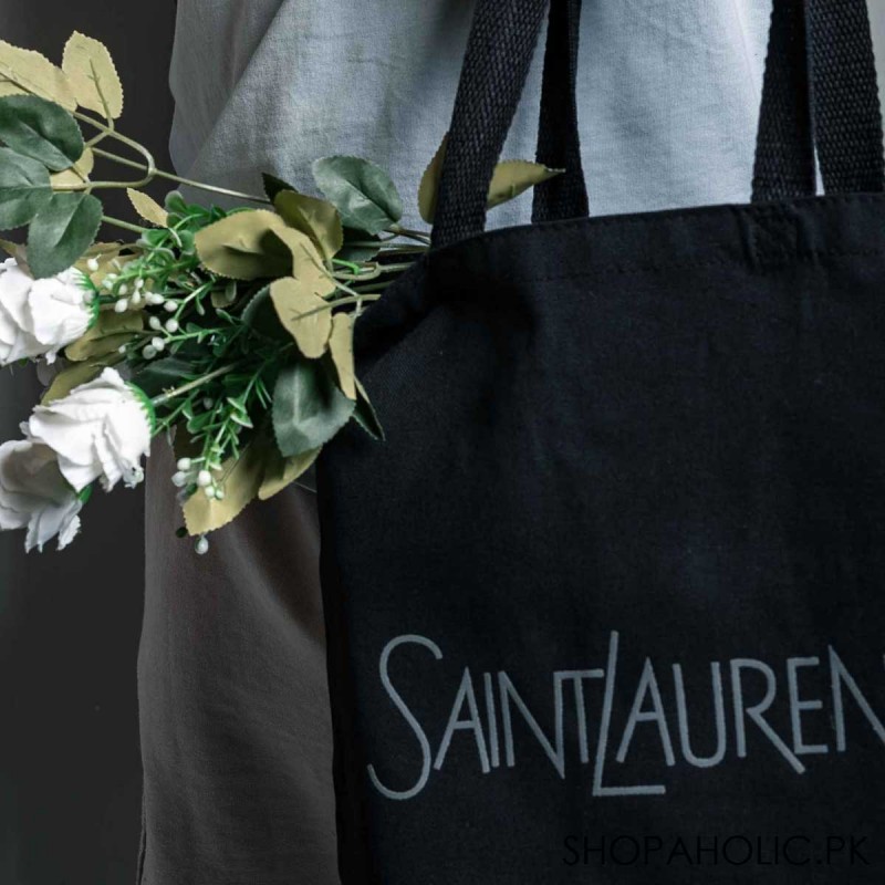 Saint Laurent Heavy Canvas Tote Bag