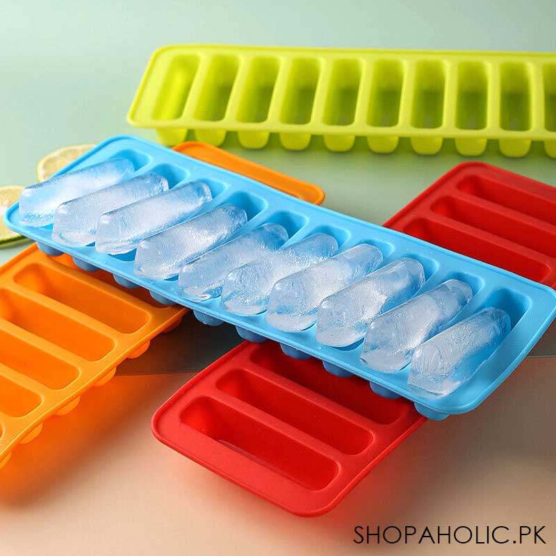 Silicone Narrow Ice Stick Cube Making Tray for Water Bottles and Chocolate Sticks