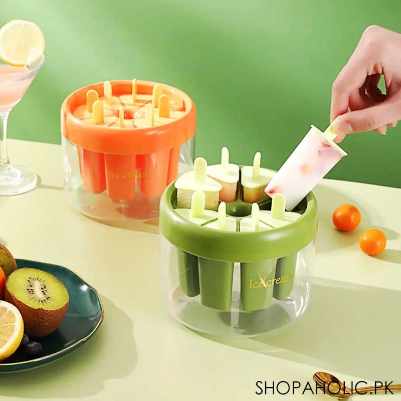 8pcs DIY Reusable Popsicle Ice Cream Molds
