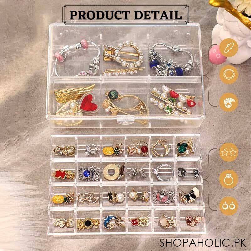 3-Layer Acrylic Earring Jewelry Organizer
