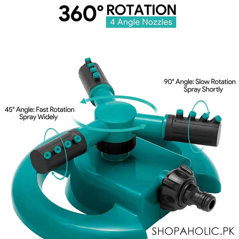360 Degree Automatic Rotary Sprinkler for Lawn and Garden Shower