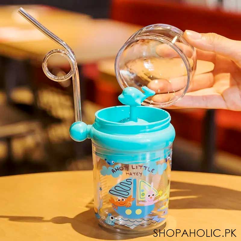 Whale Spray Baby Sippy Cup with Straw for Kids - 250ml