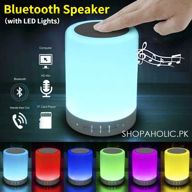 Wireless Bluetooth Speaker with Touch Lamp