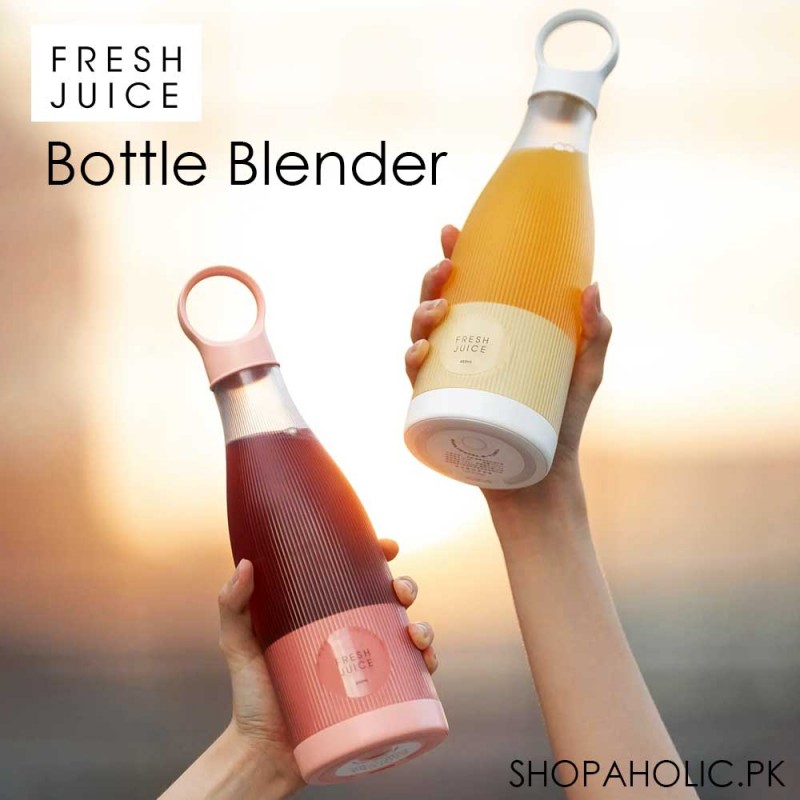 Rechargeable 6-Blade Fresh Juice Bottle Blender