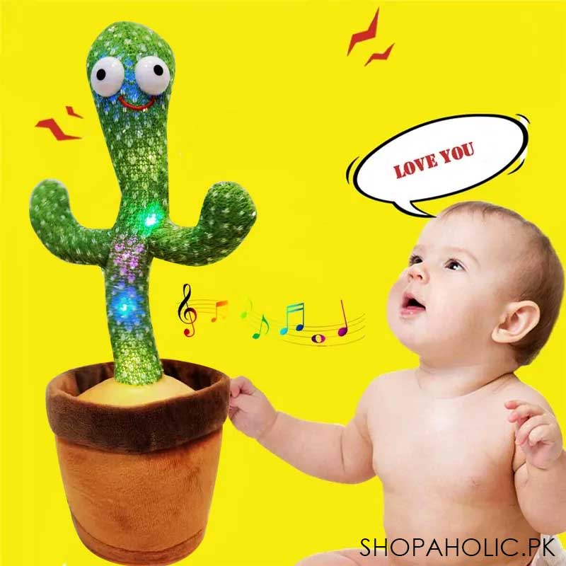 Rechargeable  Dancing Cactus Plush Talkative Kids Toy