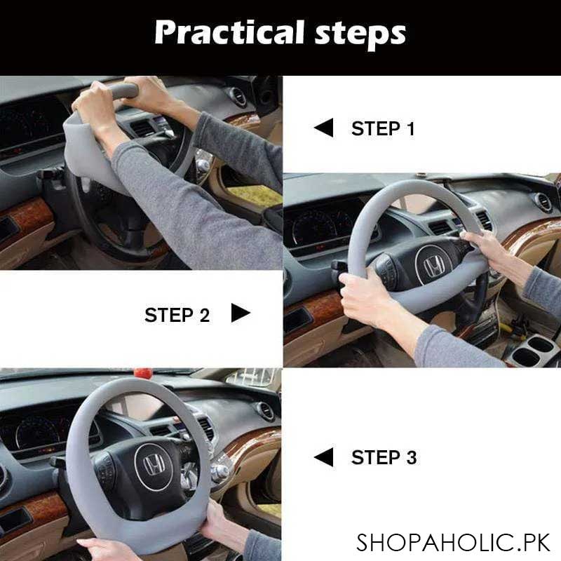 Silicone Non-Slip Car Steering Wheel Protective Cover