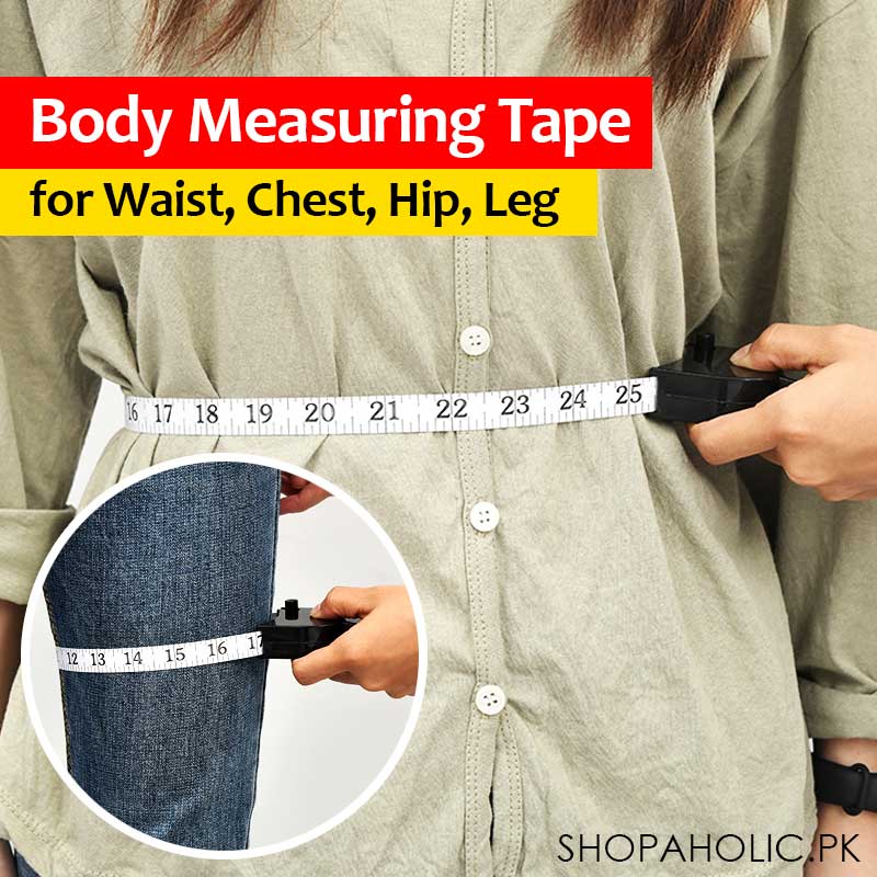 Telescopic Double-Sided Body Measurement Tape for Waist, Chest, Hip, Leg