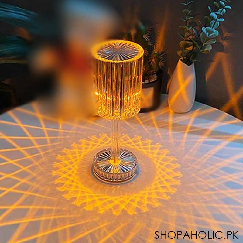 Touching Control Crystal Diamond Table Lamp