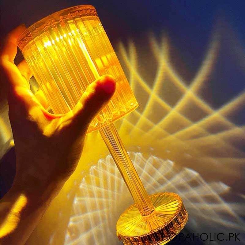 Touching Control Crystal Diamond Table Lamp