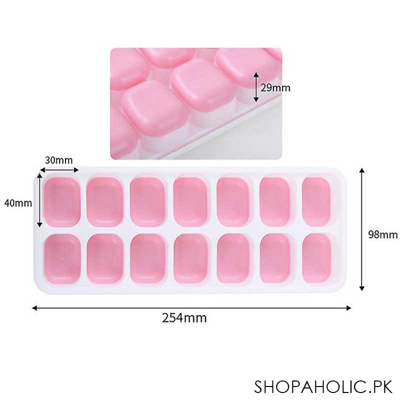 Silicone Pop-Up Ice Cube Tray with Removable Lid