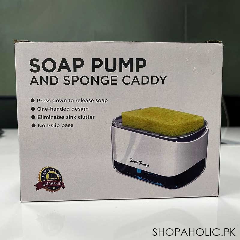 Soap Pump Dispenser with Sponge Holder Caddy