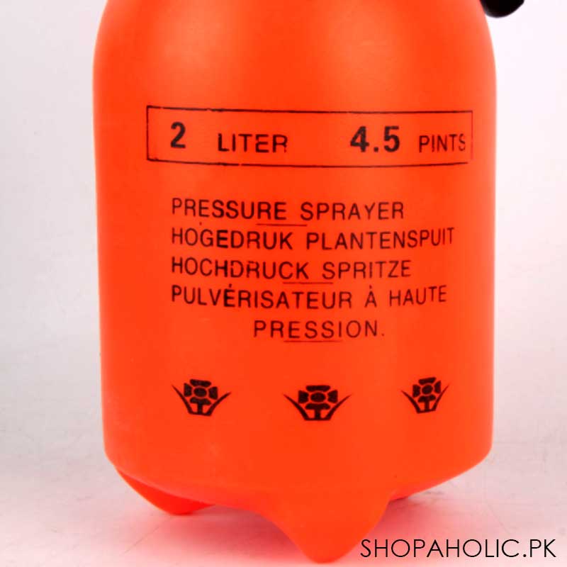 Pressure Sprayer, 2-Litre, Ergonomic Grip for Gardening, Fertilizing, Cleaning General Use Sprayin