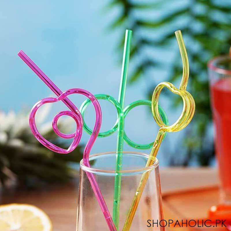 (Pack of 4) Crazy Silly Straws for Kids