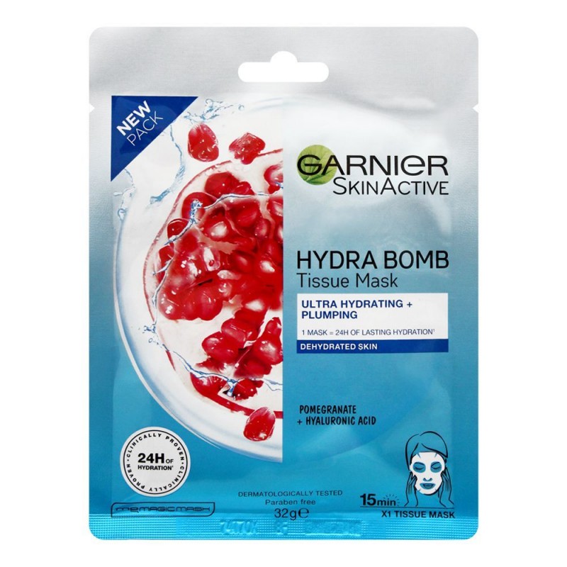 Garnier Skin Active Hydra Bomb Ultra Hydrating + Plumping Face Mask, 28g