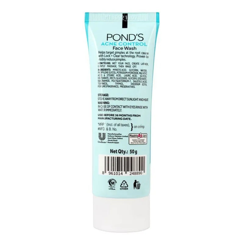 Buy Pond's Acne Control Targets Pimples Face Wash, 50g