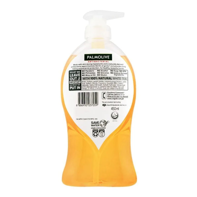 Buy Palmolive Antibacterial White Tea Hand Wash, 450ml