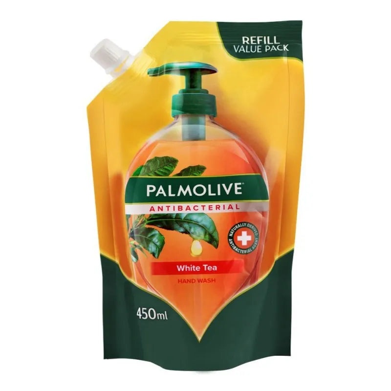 Palmolive Antibacterial White Tea Hand Wash, Refill, 450ml