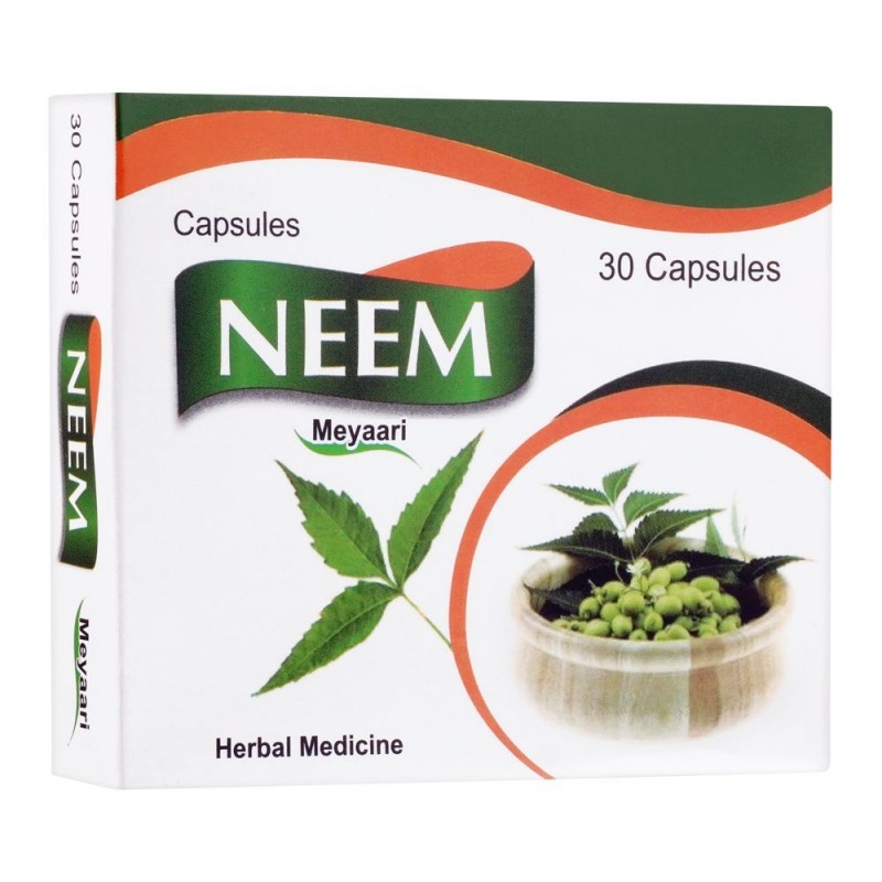 Meyaari Neem Capsules, 30-Pack