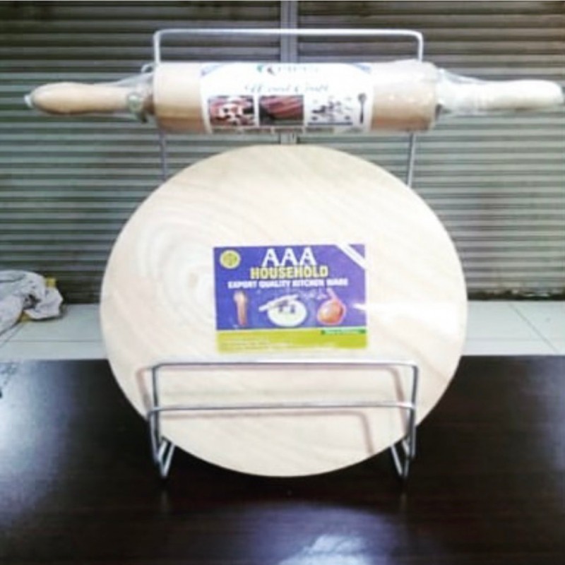 Wooden Chakra Belan Stand, Roti Maker Stand