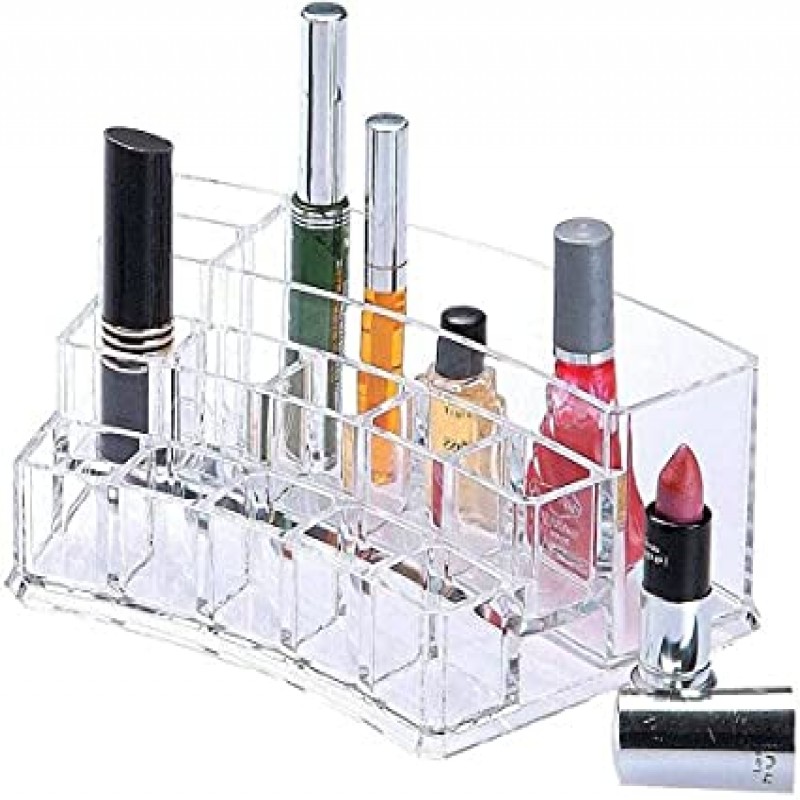 Acrylic Sector Cosmetic Organizer, Transparent Sector Cosmetic Rack, Multiple Compartments Organizer