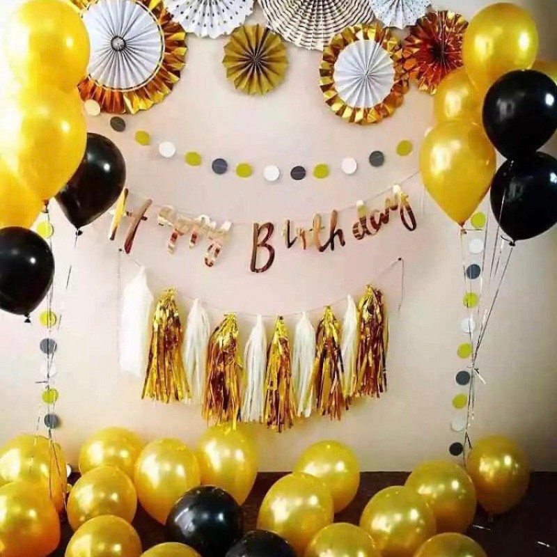 3D Golden Happy Birthday/Anniversary Deal