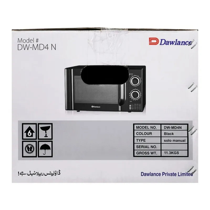 Buy Dawlance Microwave Oven, 20 Liters, MD4N Black