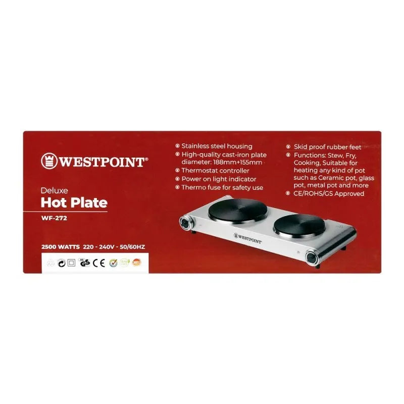 Buy West Point Deluxe Double Hot Plate, WF272 in Pakistan