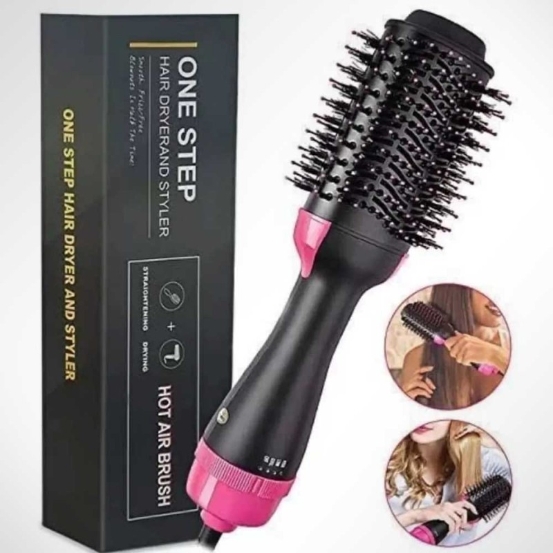 3-in-1 One Step Hot Air Straightener Brush for Hair Dryer and Styler