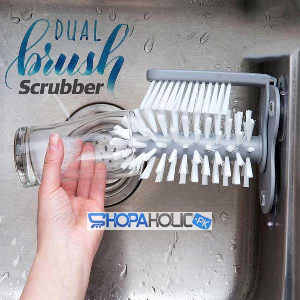 IN-SINK Dual Brush Glass Scrubber