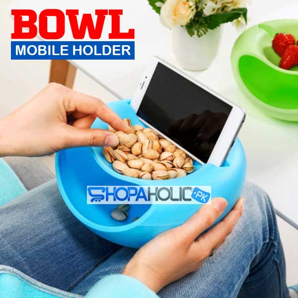 Lazy Snack Bowl with Mobile Holder