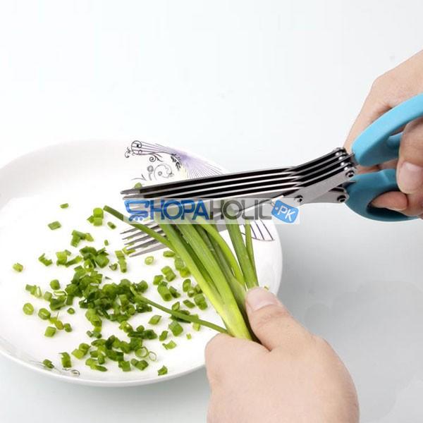 5 Layer Kitchen Scissor with Cleaning Brush